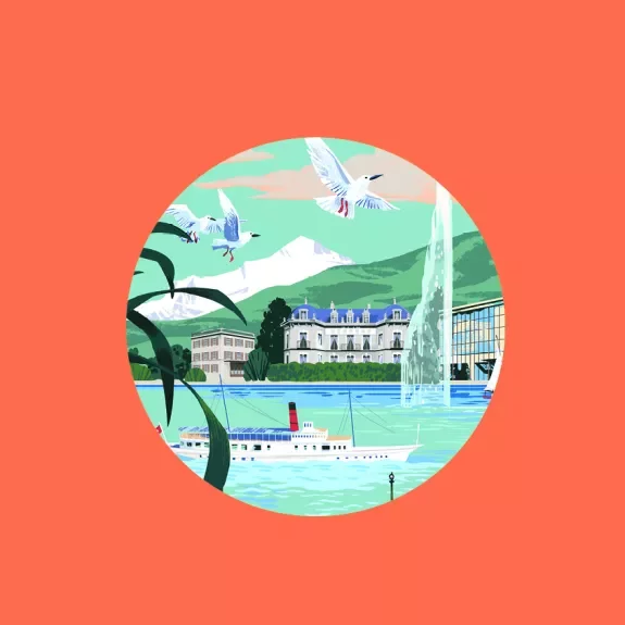 illustration de Genève de Qu Lan