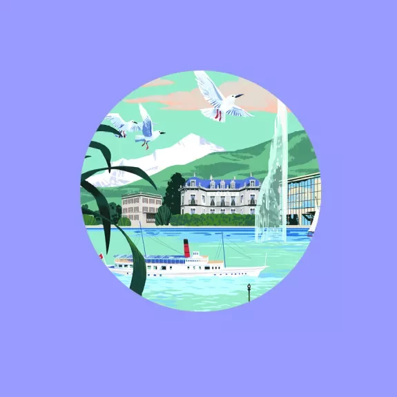 illustration de Genève de Qu Lan