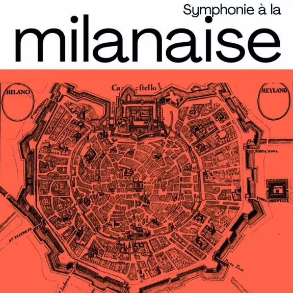 Illustration d'un ancien plan de Milan