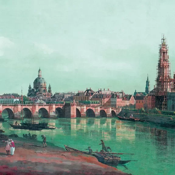 Affiche du concert Vermischter Geschmack, illustration de Canaletto