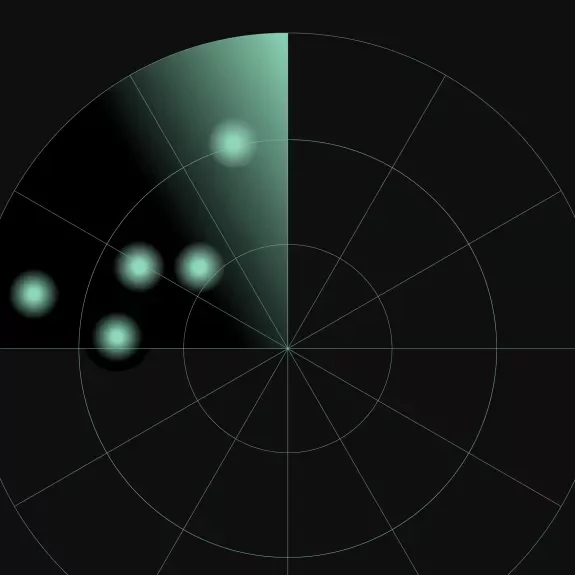 Radar aérien stylisé