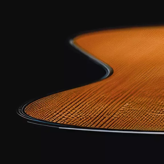 Dos de guitare sur fond noir