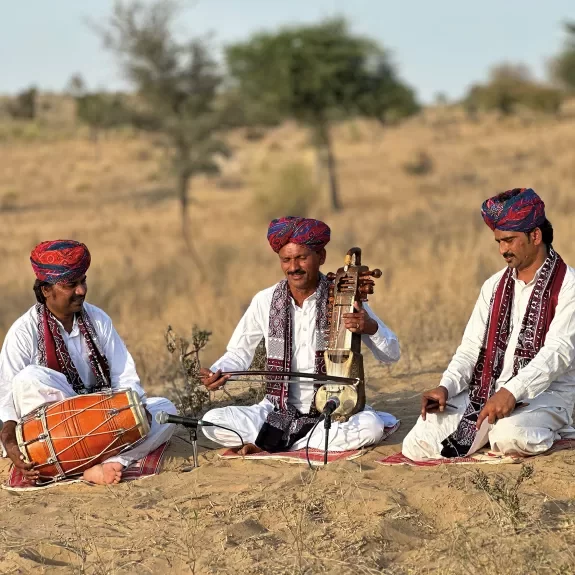 Photo de musiciens du Rajasthan