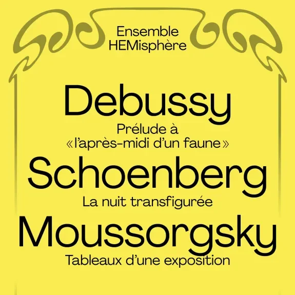 Visuel du concert de l'ensemble HEMisphère, février 2026