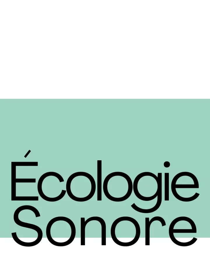 Ecologie sonore en noir sur fond vert