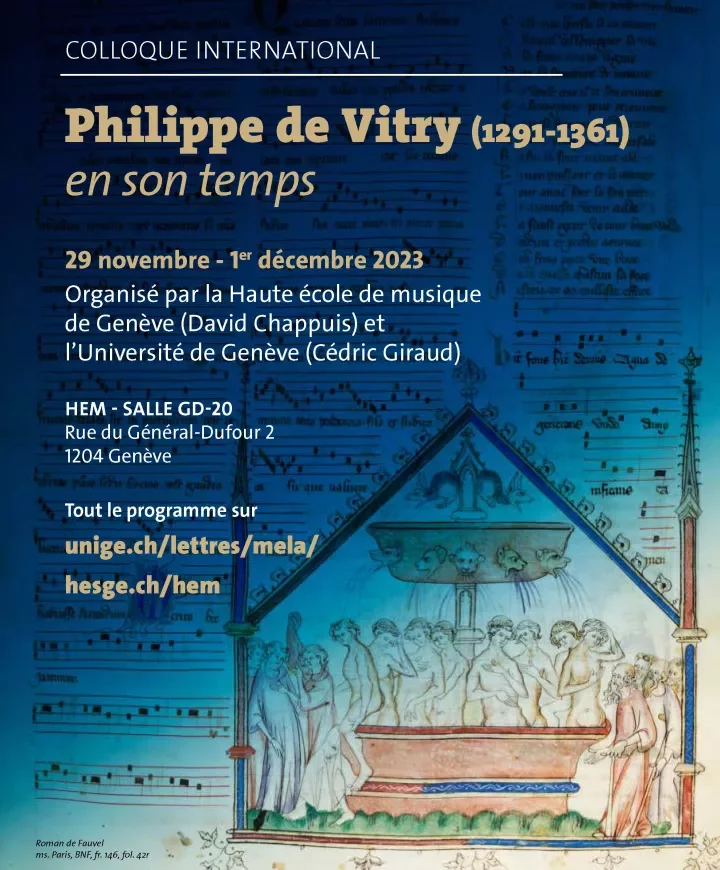 Affiche et programme Philippe de Vitry en son temps