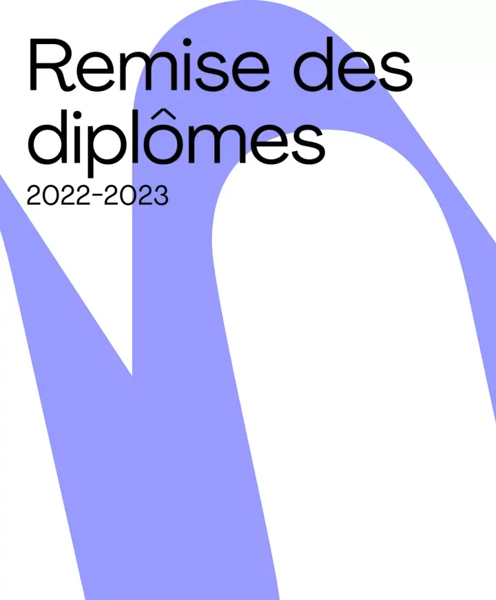 Visuel de la cérémonie de remise des diplômes