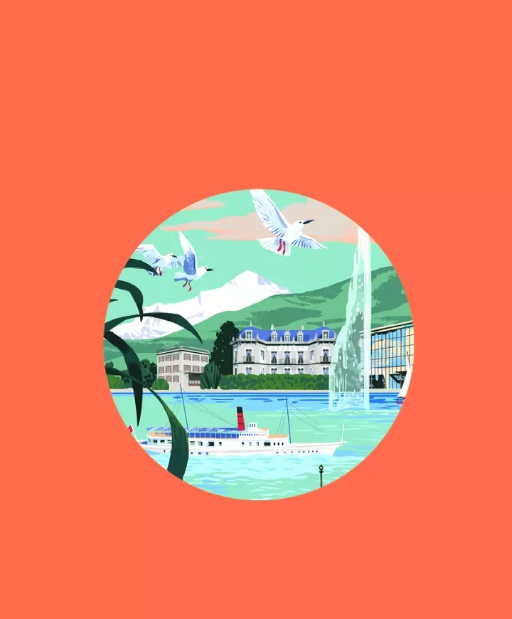 illustration de Genève de Qu Lan