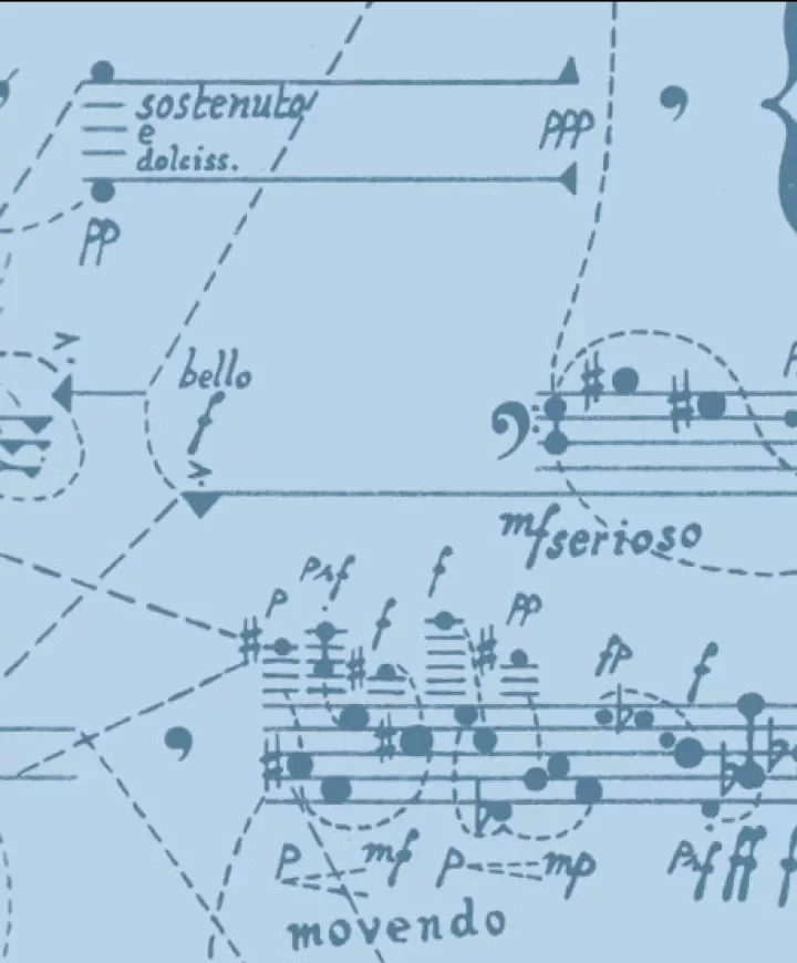 Image d'une partition contemporaine