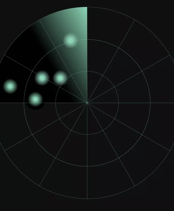 Radar aérien stylisé