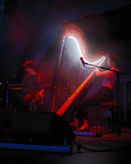 Harpiste lumineuse