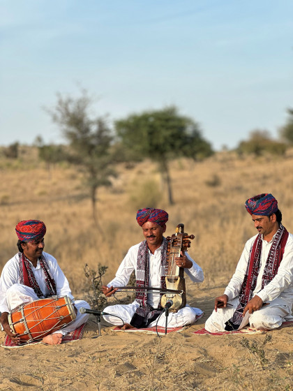 Photo de musiciens du Rajasthan